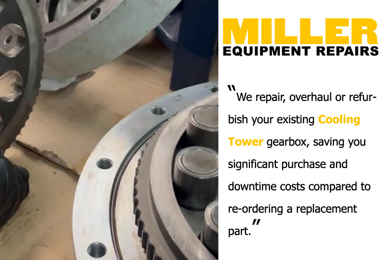 cooling tower gearbox rebuild