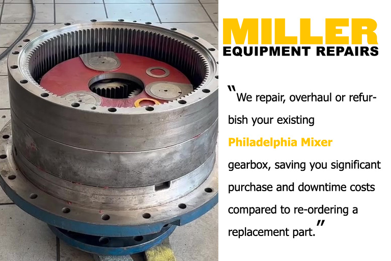 philadelphia mixer gearbox rebuild
